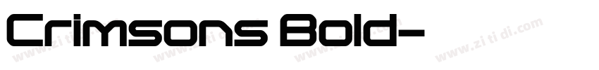 Crimsons Bold字体转换